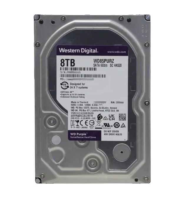 Жесткий диск внутренний Western Digital Purple WD85PURZ 8Тб