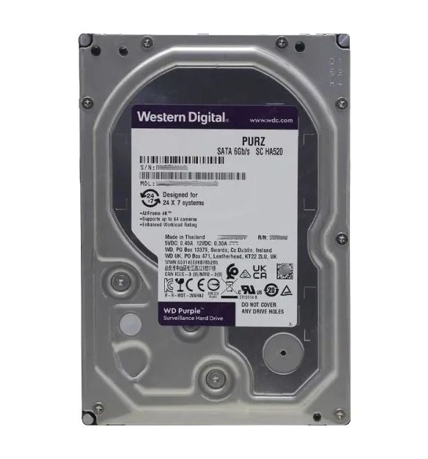 Жесткий диск внутренний Western Digital Purple WD64PURZ 6Тб