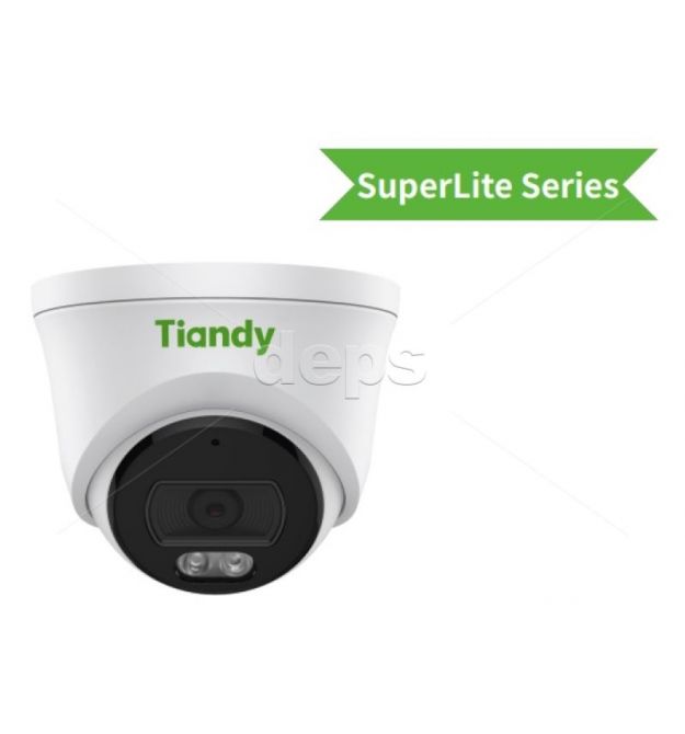 Turret Color Maker IP-камера Tiandy TC-C34XN Spec:I3W-E-Y-2.8mm-V4.2 (4МП ∠100° F-1.6 | TWDR | MIC | Color до 15м - IR до 30м)