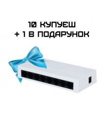 Коммутатор 8 портов неуправляемый Dahua DH-PFS3008-8GT-L