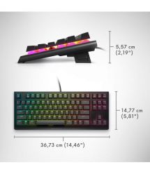 Dell Клавіатура Dell Alienware Tenkeyless Gaming Keyboard - AW420K - Black
