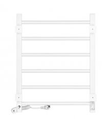 ARDESTO Electric towel dryer EKO, 480x600mm, button, steel, right connection, white