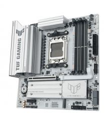 ASUS Материнcька плата TUF GAMING B850M-PLUS WIFI7 W sAM5 B850 4xDDR5 M.2 HDMI DP Wi-Fi BT mATX білий