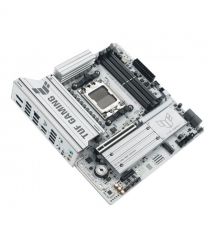 ASUS Материнcька плата TUF GAMING B850M-PLUS WIFI7 W sAM5 B850 4xDDR5 M.2 HDMI DP Wi-Fi BT mATX білий