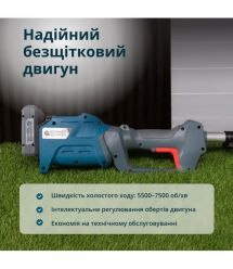 Könner & Söhnen Триммер садовый аккумуляторный Konner&Sohnen KS BCT-20V, 20В, литий-ионная, 5500–7500об/мин, 3.8кг, без АКБ и ЗУ
