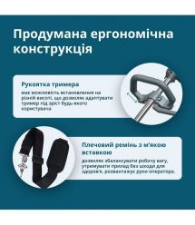 Könner & Söhnen Триммер садовый аккумуляторный Konner&Sohnen KS BCT-20V, 20В, литий-ионная, 5500–7500об/мин, 3.8кг, без АКБ и ЗУ