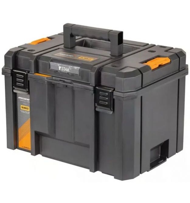DeWALT mcLaren TSTAK tool box with tray 44x33x33.3.2cm up to 30kg polypropylene