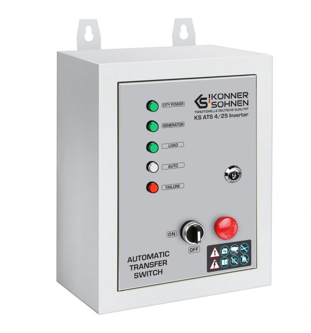 Könner & Söhnen Блок автоматического ввода резерва (АВР) Konner&Sohnen KS ATS 4/25 Inverter,