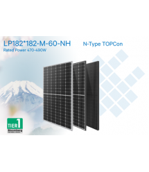 LEAPTON Solar panel Solar LP182x182-M-60-NH-480W, Mono, TopCon, MBB, Halfcell, Silver frame