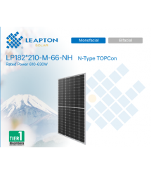 LEAPTON Solar panel Solar LP182x210-M-66-NH-620W, Mono, TopCon, MBB, Halfcell, Silver frame