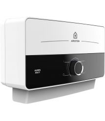 Ariston electric water heater, instantaneous AURES SM 7.7, 4.4 l/min, 7.7 kW, horizontal installation, mechanical control, A, Vi