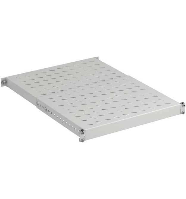 ZPAS Полка ZPAS 19", 1U, регулируемая, глубина 350-600 мм, 150кг максимально, серая