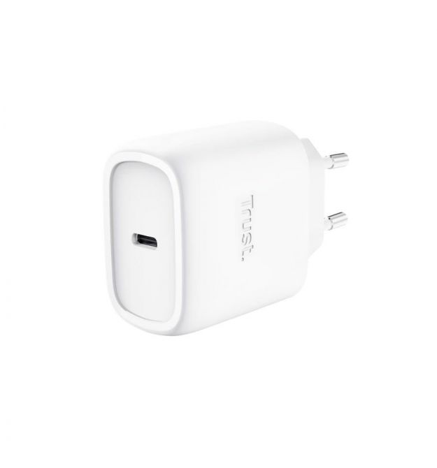Trust Desktop Charger Maxo 45Вт, GaN, USB-C PD/PPS, білий