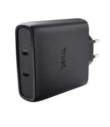 Trust Desktop Charger Maxo 100Вт, GaN, 2xUSB-C ,PD/PPS, чорний