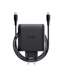 Trust Desktop Charger Maxo 100Вт, GaN, 2xUSB-C ,PD/PPS, чорний