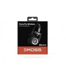 Koss Porta Pro On-Ear Headphones, BT 5.2, Wireless, Mic, Black