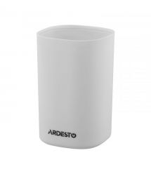 ARDESTO Набор для ванной комнаты Vigor 380мл, 3 предмета, полипропилен, серый