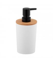 ARDESTO Диспенсер для мыла Minimalism 380мл, полипропилен, бамбук, белый