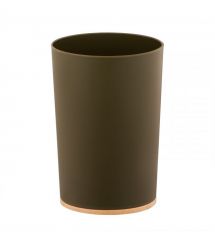 ARDESTO Стакан для зубных щеток Minimalism 7.8x11.3см, полипропилен, бамбук, зеленый темный