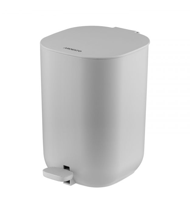 ARDESTO Ведро для мусора Vigor с педалью, 3л, полипропилен, серый