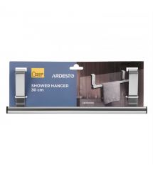 ARDESTO Вешалка для душевой кабины Vigor 30см, нержавеющая сталь, ЭВА