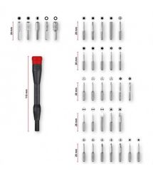 Einhell Биты Einhell, набор 33шт, HEX, PH, RIBE, SL, Spline, Torx, 28мм, кейс