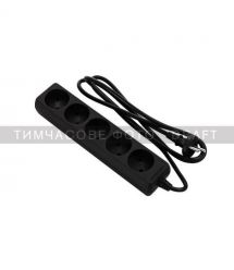 2E power strip 5xType C, 2x1mm sq, 10A, 3m, black