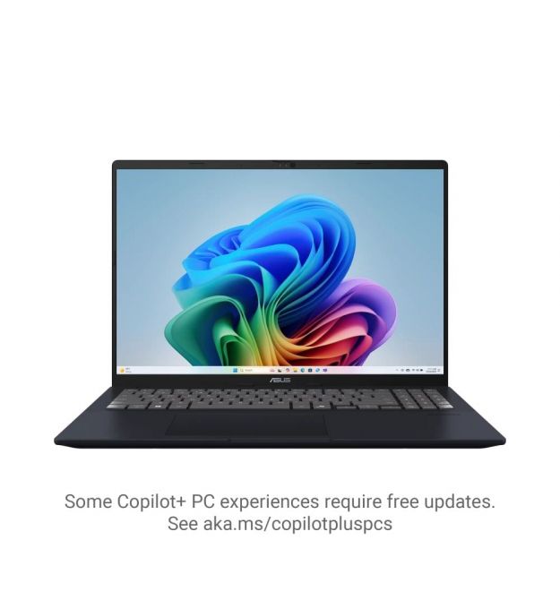 ASUS Ноутбук ASUS Vivobook 16 M1607KA-MB010 16" WUXGA IPS, AMD AI 5 340, 16GB, F512GB, UMA, NoOS, Блакитний