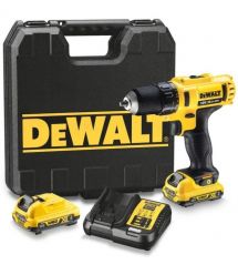 DeWALT drill/driver XR Li-Ion 12V battery 2x2A h 24Nm 400-1500rpm chuck 10mm ZP case 1.1kg