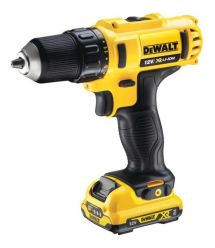 DeWALT drill/driver XR Li-Ion 12V battery 2x2A h 24Nm 400-1500rpm chuck 10mm ZP case 1.1kg