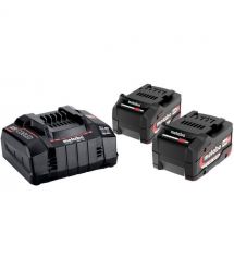Metabo Набор аккумулятора и зарядного устройства Metabo 18В 2х5.2А·ч ЗУ