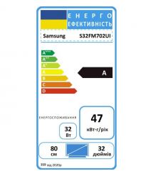 Samsung Monitor 32" S32FM702 2xHDMI, USB, Bluetooth, MM, VA, 3840x2160, 4ms