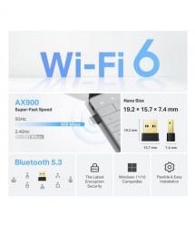 TP-Link WiFi-adapter Archer TX10UB nano AX900, USB, BT5.3