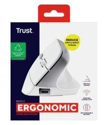 Trust Миша Trust Bayo II Ergonomic, WL, білий