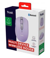 Trust Миша Trust Ozaa Compact Multi-Device, WL/BT, фіолетовий