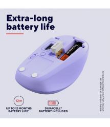 Trust Миша Trust Yvi+ Compact Multi-Device, WL/BT/USB-A, фіолетовий