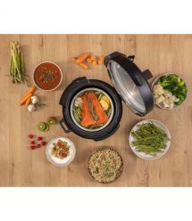 Gorenje pressure cooker, 1000W, bowl-6l, electronic control, aluminum/plastic, black-silver
