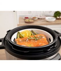 Gorenje pressure cooker, 1000W, bowl-6l, electronic control, aluminum/plastic, black-silver