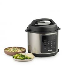 Gorenje pressure cooker, 1000W, bowl-6l, electronic control, aluminum/plastic, black-silver