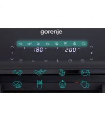 Gorenje air fryer 2700W, bowl-9L, touch control, 8 auto programs, plastic, black