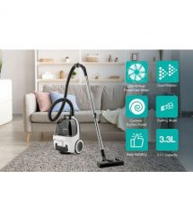 Gorenje container VC, 800W, dust cont-3.3L, HEPA, telescopic, white