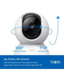 TP-Link IP-camera Tapo C200C FHD N300 microSD motion detection, 9x zoom