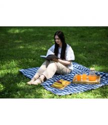 ARDESTO Плед Picnic 130х170см, 100% полиэстер, клетка синий