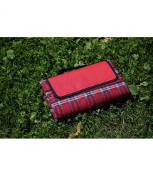 ARDESTO Плед Picnic 130х170см, 100% полиэстер, клетка красный