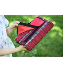 ARDESTO Плед Picnic 130х170см, 100% полиэстер, клетка красный