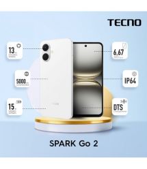 TECNO Smartphone Spark Go 2 (KM4) 6.67" 3/64GB, 2SIM, 5000mAh, Veil White