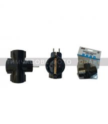 2E power adapter 3xType F, 16A, black