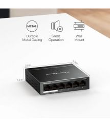 Mercusys Switch MS106LP 6xFE (4xPoE), 40W, Unmanageable