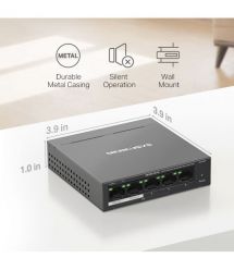Mercusys Switch MS105GP 5xGE (4xPoE), 65W, Unmanageable