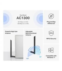 Mercusys WiFi-adapter MA30H AC1300, USB